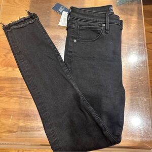 Abercrombie & Fitch High Rise Super Skinny Ankle Jeans
